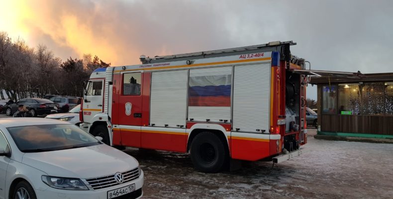 Крым: Пожар на Ай — Петри (видео)